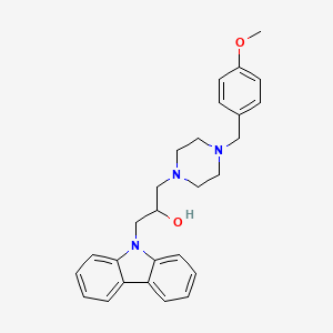 1-(9H-carbazol-9-yl)-3-[4-(4-methoxybenzyl)piperazin-1-yl]propan-2-ol