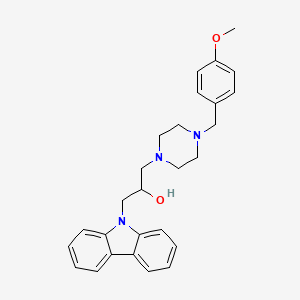 molecular formula C27H31N3O2 B7495852 1-(9H-CARBAZOL-9-YL)-3-[4-(4-METHOXYBENZYL)PIPERAZINO]-2-PROPANOL 