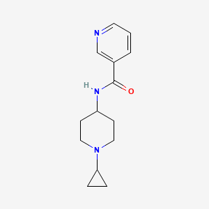 molecular formula C14H19N3O B7495888 N-(1-cyclopropylpiperidin-4-yl)pyridine-3-carboxamide 