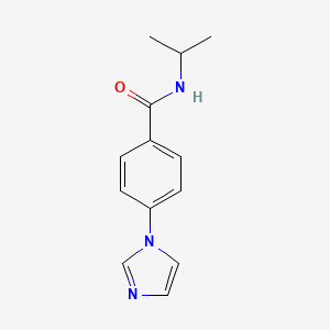 4-imidazol-1-yl-N-propan-2-ylbenzamide