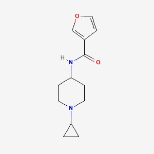 molecular formula C13H18N2O2 B7495926 N-(1-cyclopropylpiperidin-4-yl)furan-3-carboxamide 