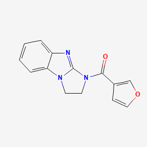 molecular formula C14H11N3O2 B7495962 1,2-Dihydroimidazo[1,2-a]benzimidazol-3-yl(furan-3-yl)methanone 