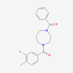 [4-(3-Fluoro-4-methylbenzoyl)-1,4-diazepan-1-yl]-phenylmethanone