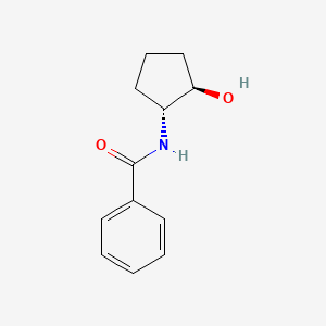 molecular formula C12H15NO2 B7496004 N-[(1R,2R)-2-hydroxycyclopentyl]benzamide 
