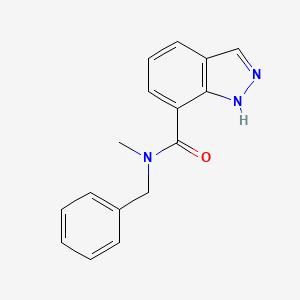 molecular formula C16H15N3O B7496028 1h-Indazole-7-carboxamide,n-methyl-n-(phenylmethyl)- 