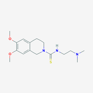 molecular formula C16H25N3O2S B7496032 N-[2-(dimethylamino)ethyl]-6,7-dimethoxy-3,4-dihydro-1H-isoquinoline-2-carbothioamide 