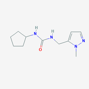 1-Cyclopentyl-3-[(2-methylpyrazol-3-yl)methyl]urea