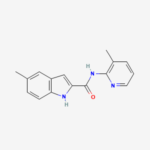 molecular formula C16H15N3O B7496093 5-methyl-N-(3-methylpyridin-2-yl)-1H-indole-2-carboxamide 