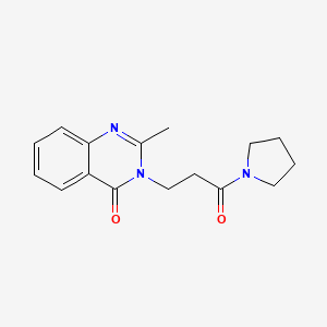 2-Methyl-3-(3-oxo-3-pyrrolidin-1-ylpropyl)quinazolin-4-one