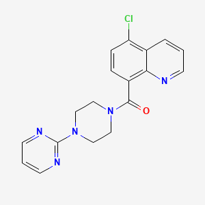 (5-Chloroquinolin-8-yl)-(4-pyrimidin-2-ylpiperazin-1-yl)methanone