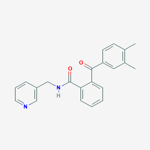 molecular formula C22H20N2O2 B7496196 2-(3,4-dimethylbenzoyl)-N-(pyridin-3-ylmethyl)benzamide 