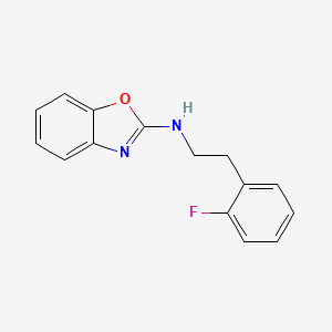 N-[2-(2-fluorophenyl)ethyl]-1,3-benzoxazol-2-amine