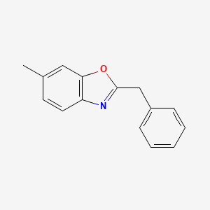 molecular formula C15H13NO B7496255 2-Benzyl-6-methylbenzoxazole 
