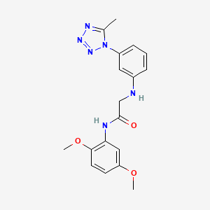 N-(2,5-dimethoxyphenyl)-2-[3-(5-methyltetrazol-1-yl)anilino]acetamide