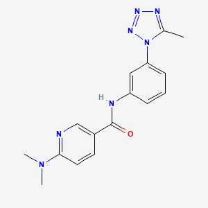6-(dimethylamino)-N-[3-(5-methyltetrazol-1-yl)phenyl]pyridine-3-carboxamide