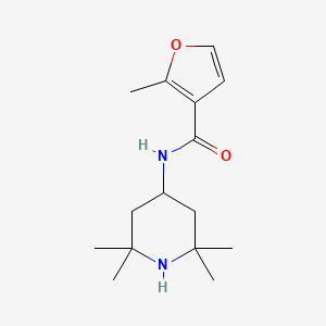 molecular formula C15H24N2O2 B7496272 2-methyl-N-(2,2,6,6-tetramethylpiperidin-4-yl)furan-3-carboxamide 
