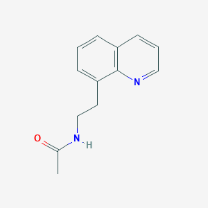 molecular formula C13H14N2O B7496315 N-(2-quinolin-8-ylethyl)acetamide 