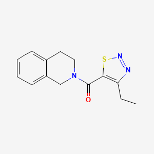 molecular formula C14H15N3OS B7496413 3,4-dihydro-1H-isoquinolin-2-yl-(4-ethylthiadiazol-5-yl)methanone 