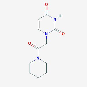 molecular formula C11H15N3O3 B7496415 1-(2-oxo-2-piperidin-1-ylethyl)pyrimidine-2,4(1H,3H)-dione 