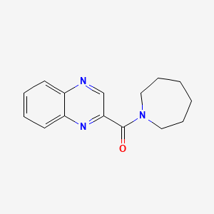 molecular formula C15H17N3O B7496425 Azepan-1-yl(quinoxalin-2-yl)methanone 