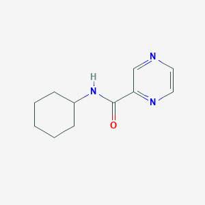molecular formula C11H15N3O B7496427 N-cyclohexyl-2-pyrazinecarboxamide 
