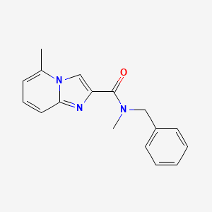 molecular formula C17H17N3O B7496452 N-benzyl-N,5-dimethylimidazo[1,2-a]pyridine-2-carboxamide 