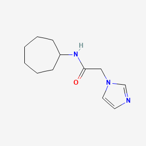 N-cycloheptyl-2-imidazol-1-ylacetamide