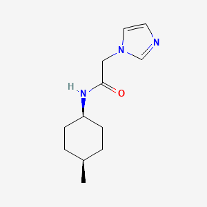 molecular formula C12H19N3O B7496583 2-(1h-Imidazol-1-Yl)-N-(Trans-4-Methylcyclohexyl)acetamide 