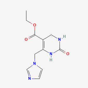 molecular formula C11H14N4O3 B7496584 ethyl 6-(imidazol-1-ylmethyl)-2-oxo-3,4-dihydro-1H-pyrimidine-5-carboxylate 