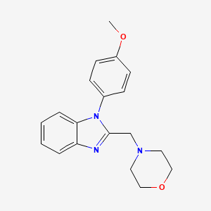 molecular formula C19H21N3O2 B7496603 4-[[1-(4-Methoxyphenyl)benzimidazol-2-yl]methyl]morpholine 