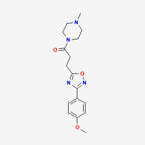 3-[3-(4-Methoxyphenyl)-1,2,4-oxadiazol-5-yl]-1-(4-methylpiperazin-1-yl)propan-1-one