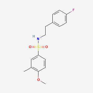 N-[2-(4-fluorophenyl)ethyl]-4-methoxy-3-methylbenzenesulfonamide