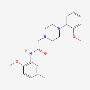 N-(2-methoxy-5-methylphenyl)-2-[4-(2-methoxyphenyl)piperazin-1-yl]acetamide