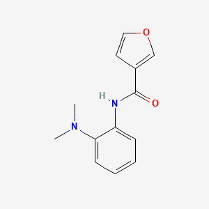 molecular formula C13H14N2O2 B7496705 N-[2-(dimethylamino)phenyl]furan-3-carboxamide 