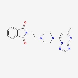 2-[2-[4-(5-Methyl-[1,2,4]triazolo[1,5-a]pyrimidin-7-yl)piperazin-1-yl]ethyl]isoindole-1,3-dione