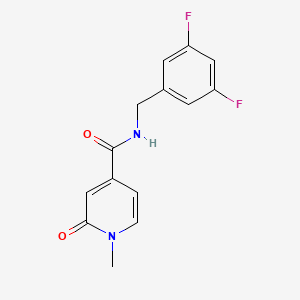 N-[(3,5-difluorophenyl)methyl]-1-methyl-2-oxopyridine-4-carboxamide