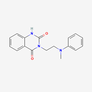 molecular formula C17H17N3O2 B7496851 3-[2-(N-methylanilino)ethyl]-1H-quinazoline-2,4-dione 