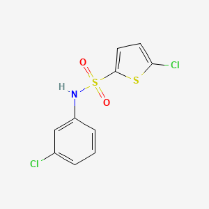 molecular formula C10H7Cl2NO2S2 B7496857 5-chloro-N-(3-chlorophenyl)thiophene-2-sulfonamide 