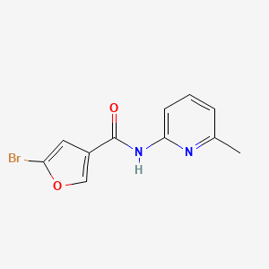 molecular formula C11H9BrN2O2 B7496880 5-bromo-N-(6-methylpyridin-2-yl)furan-3-carboxamide 