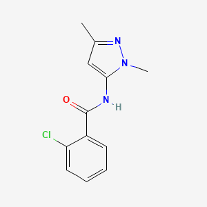 2-chloro-N-(2,5-dimethylpyrazol-3-yl)benzamide