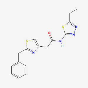 2-(2-benzyl-1,3-thiazol-4-yl)-N-(5-ethyl-1,3,4-thiadiazol-2-yl)acetamide