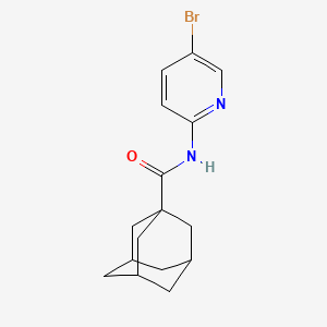 molecular formula C16H19BrN2O B7496933 N-(5-bromopyridin-2-yl)tricyclo[3.3.1.1~3,7~]decane-1-carboxamide 