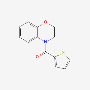 molecular formula C13H11NO2S B7496982 2,3-Dihydro-1,4-benzoxazin-4-yl(thiophen-2-yl)methanone 