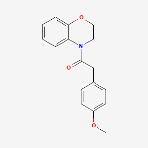 1-(2,3-Dihydro-1,4-benzoxazin-4-yl)-2-(4-methoxyphenyl)ethanone