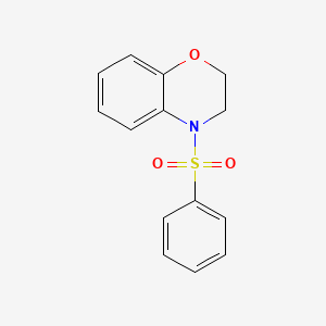 molecular formula C14H13NO3S B7497034 2,3-dihydro-4H-1,4-benzoxazin-4-yl phenyl sulfone 
