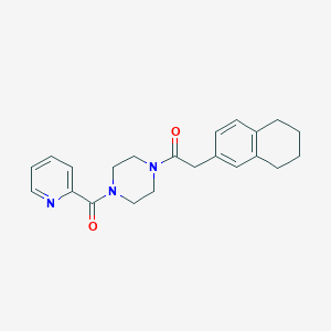 1-[4-(Pyridine-2-carbonyl)piperazin-1-yl]-2-(5,6,7,8-tetrahydronaphthalen-2-yl)ethanone