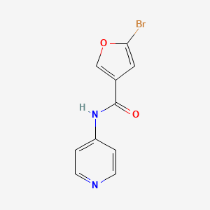 molecular formula C10H7BrN2O2 B7497065 5-bromo-N-pyridin-4-ylfuran-3-carboxamide 