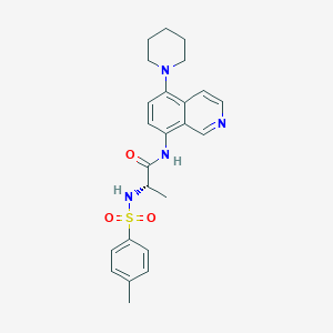 (2S)-2-[(4-methylphenyl)sulfonylamino]-N-(5-piperidin-1-ylisoquinolin-8-yl)propanamide