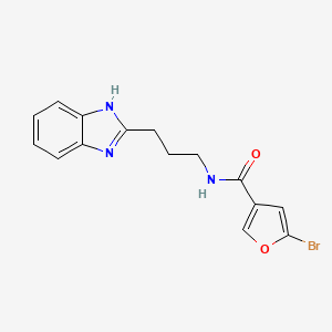 N-[3-(1H-benzimidazol-2-yl)propyl]-5-bromofuran-3-carboxamide