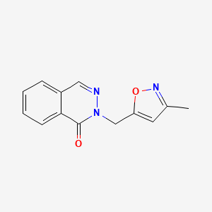 molecular formula C13H11N3O2 B7497133 2-[(3-Methyl-1,2-oxazol-5-yl)methyl]phthalazin-1-one 